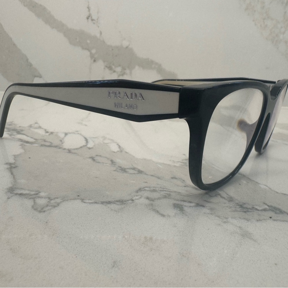 Prada Black Eyeglass Frames - Picture 4 of 7